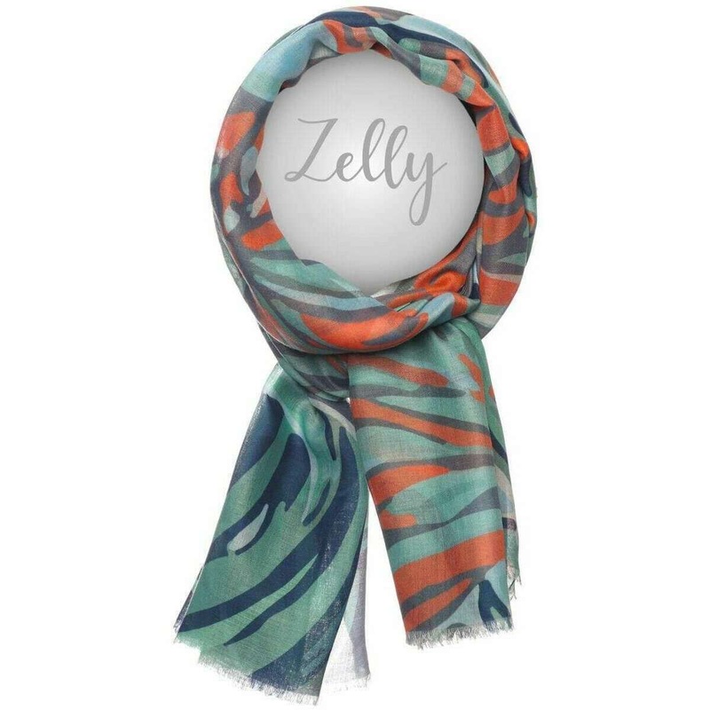 Zelly Palm Leaves Scarf - Green