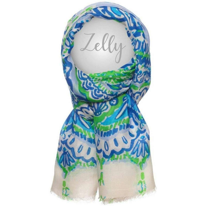 Zelly Shells Scarf - Blue