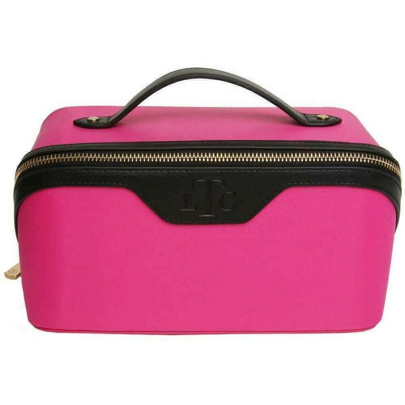 Alice Wheeler London LTC Two-Tone Train Case - Pink/Black