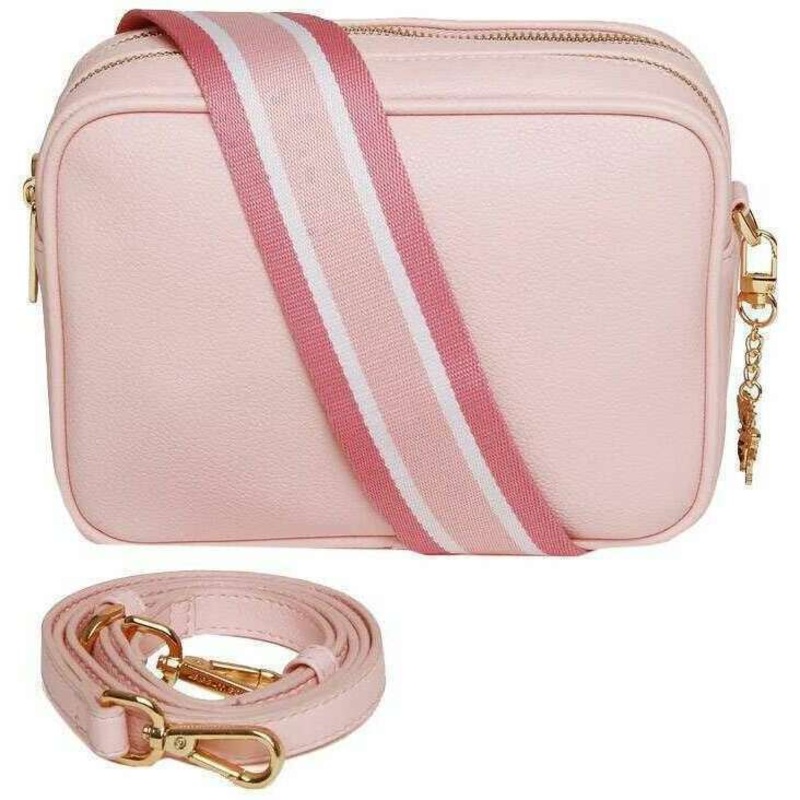 Alice Wheeler London Soho Camera Crossbody Bag - Pastel Pink