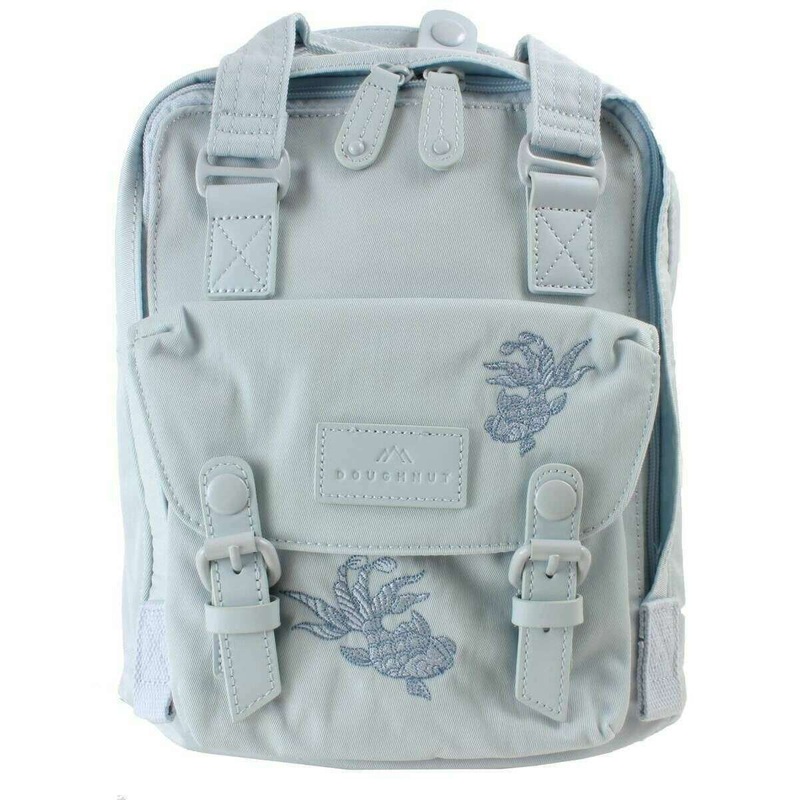 Doughnut Macaroon Mini China Works X Yuet Tung Backpack - Blue Lotus