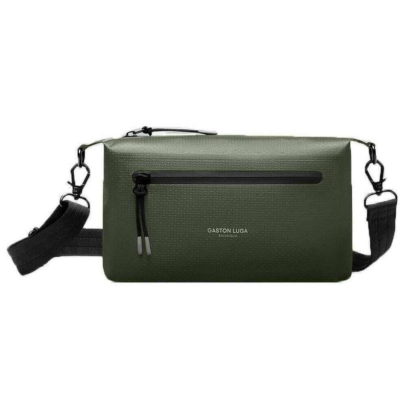 Gaston Luga Lightweight DuoSeal Crossbody Bag - Olive Green
