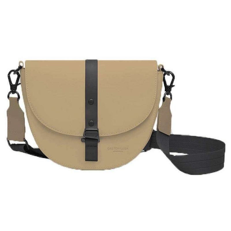 Gaston Luga Splash Moon Crossbody Bag - Latte Beige