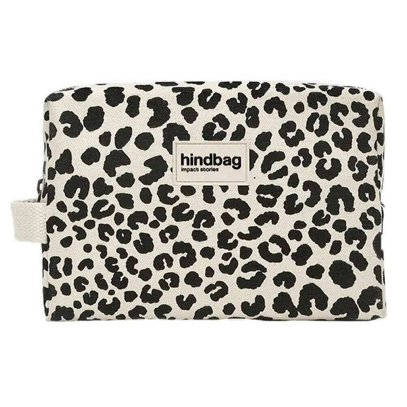 Hindbag Leon Toiletry Bag - Leopard Off White