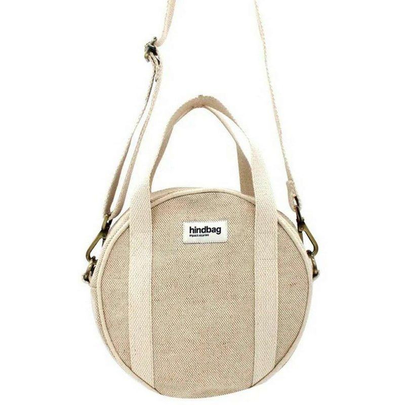 Hindbag Louis Round Crossbody Bag - Jute Cream