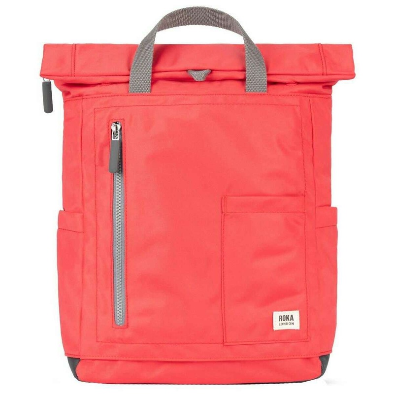 Roka Camden P Medium Recycled Nylon Backpack - Poppy Red