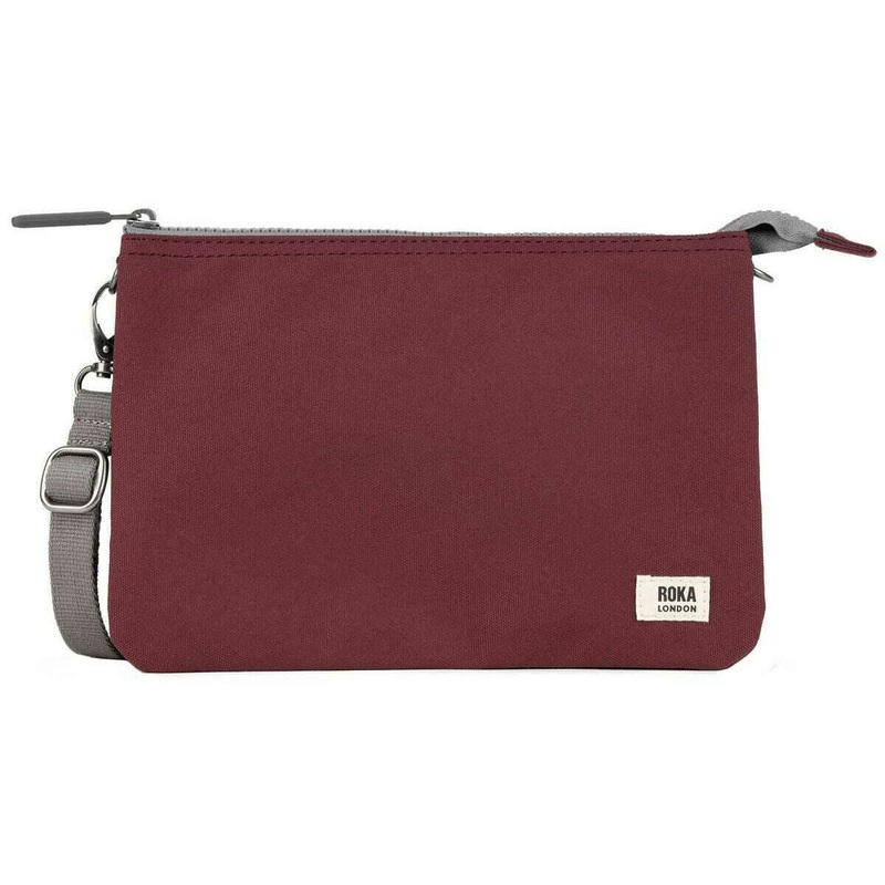 Roka Carnaby XL Recycled Canvas Crossbody Bag - Zinfandel Red