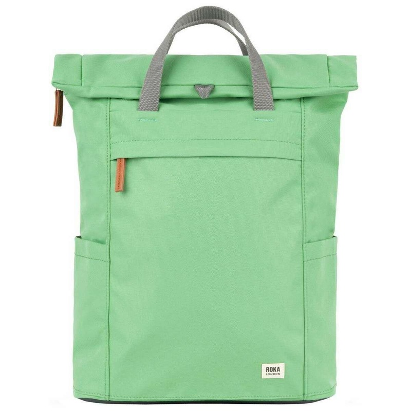 Roka Finchley A Large Recycled Canvas Backpack - Peppermint Green