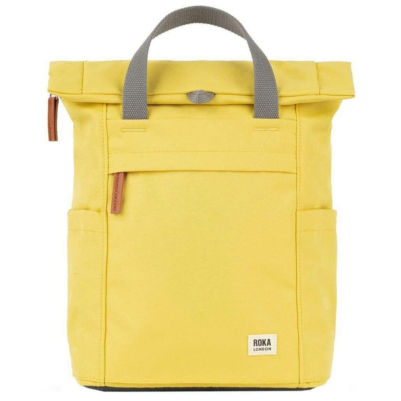 Roka Finchley A Small Recycled Canvas Backpack - Lemonade Yellow