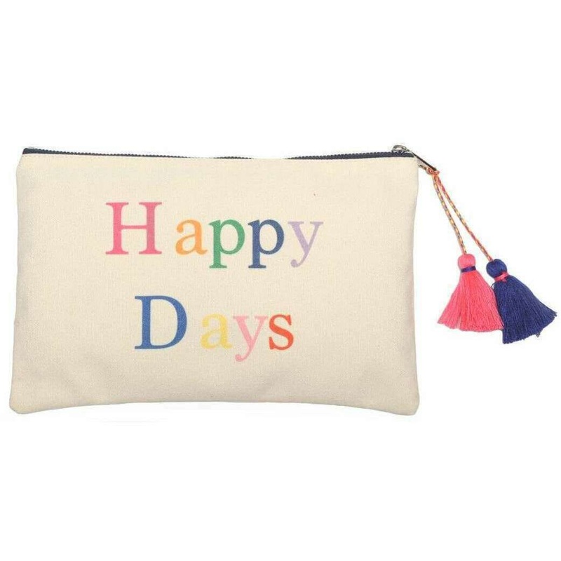 Zelly Happy Days Cotton Clutch - Cream