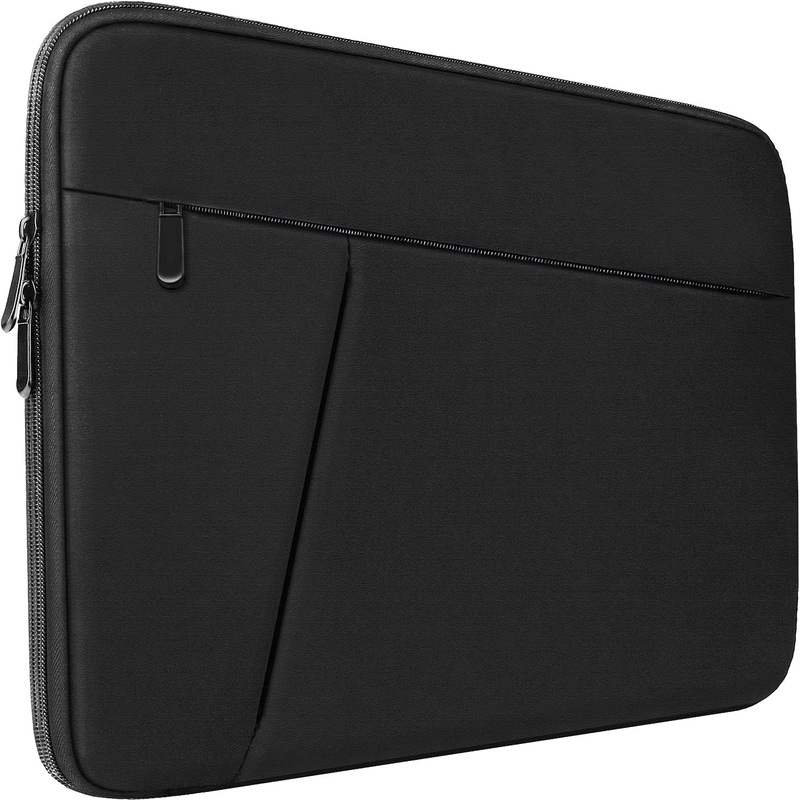 15.6 Inch Shockproof Laptop Case Sleeve with Front Pocket for HP, Dell, Acer, Asus, Notebook, Black