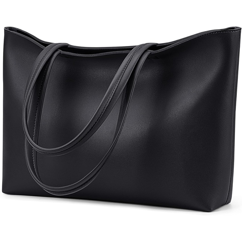 Women's Faux Leather Tote Bag Shoulder Bag for Work Dating College