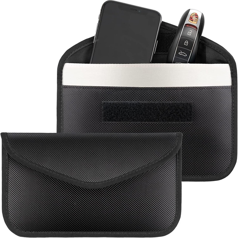 2 Pack Faraday Bags, Phone & Car Key Signal Blockers Protector