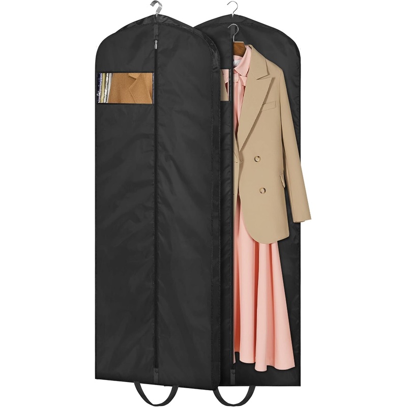 65" Waterproof Garment Bags 2 Packs for Gowns Tuxedos Coats Wedding Dress