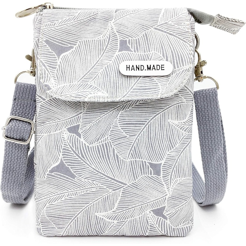 Small Phone Purse for Women, Canvas Crossbody Bags with Adjustable Strap