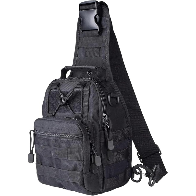 Tactical Shoulder Sling Bag for Men, Outdoor Chest Pack for Traveling, Hiking, Camping