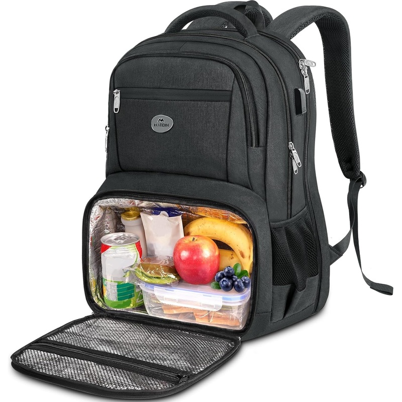 TSA Travel Backpack with Lunch Box Compartment, 17" Laptop Backpack