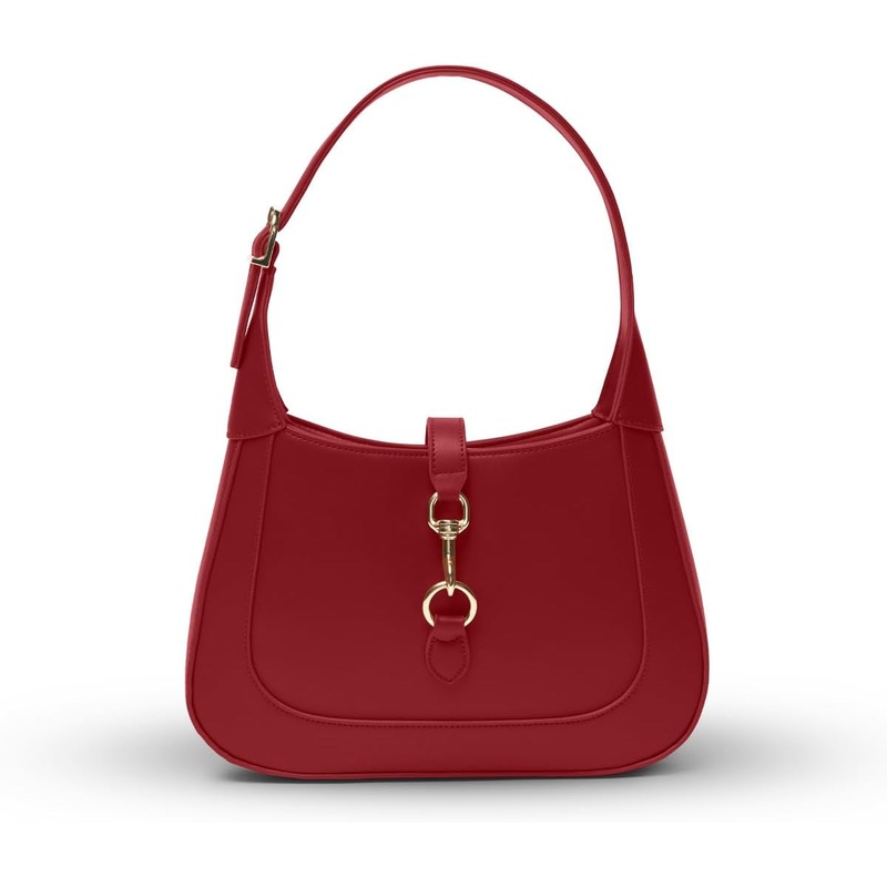 Vegan Leather Shoulder Bag for Women Cute Trendy Hobo Handbags with Adjustable Strap