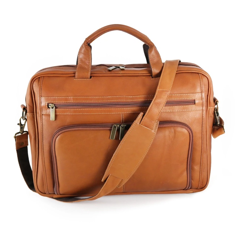 DayTrekr Colombian Slim Leather Slim Brief - Tan
