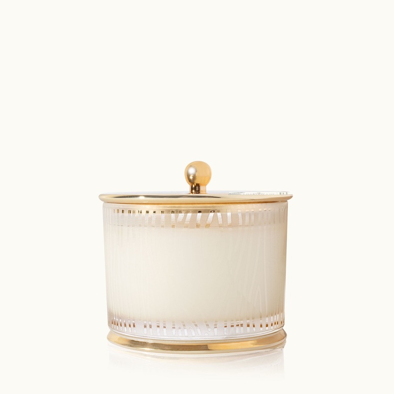 Frasier Fir 9 Oz. Gilded Frosted Wood Grain Candle