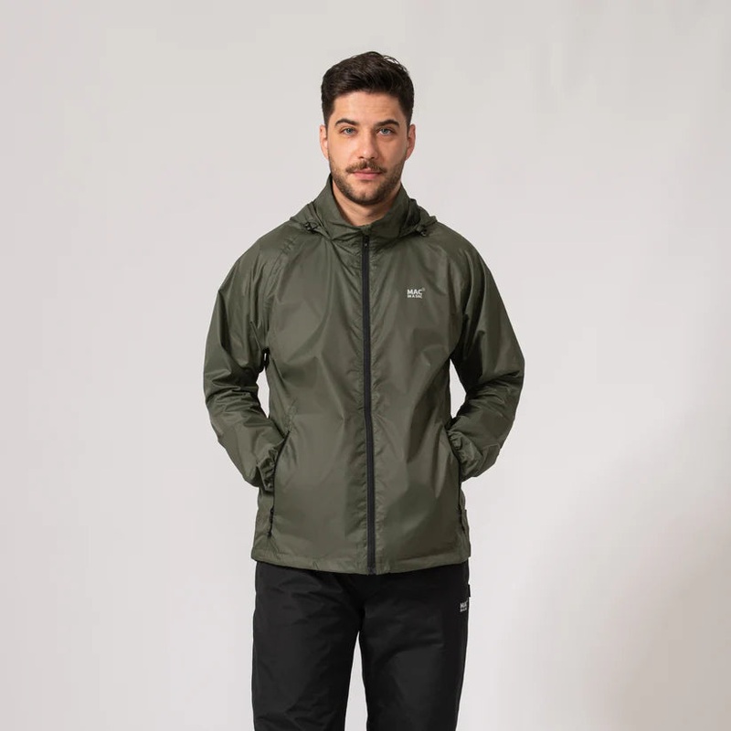 Mac In a Sac Origin 2 Packable Waterproof Jacket XL - Khaki