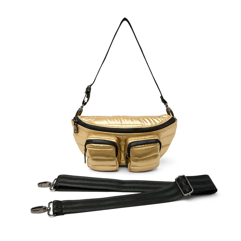 Think Royln Double Down Crossbody/Fanny Pack - Pearl Mineral Gold