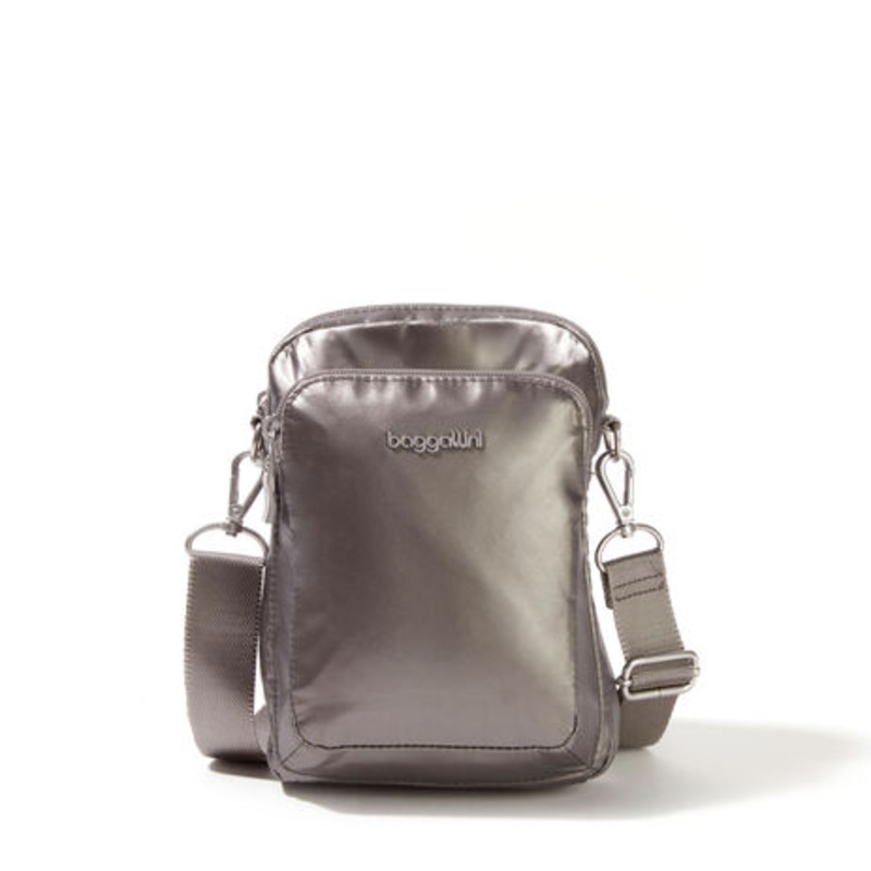 Baggallini Modern Everywhere Explorer Crossbody - Gunmetal Metallic