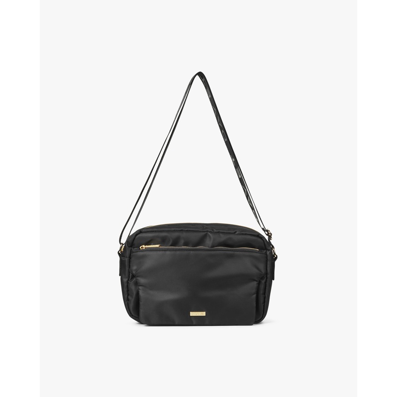 Large Gold Logo Band Crossbody Bag