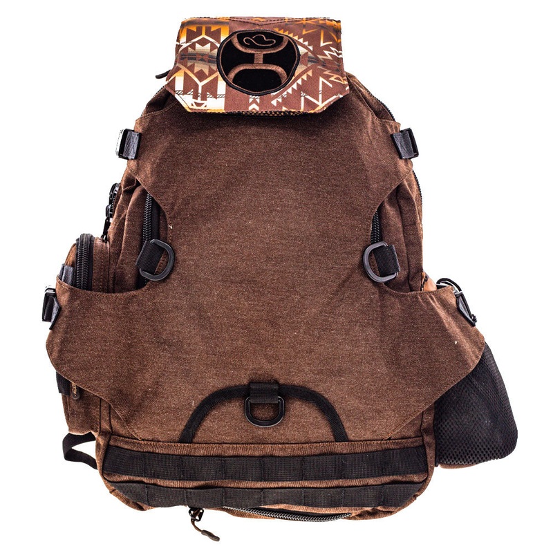 "Mule" Brown/Black w/Aztec Hooey Backpack