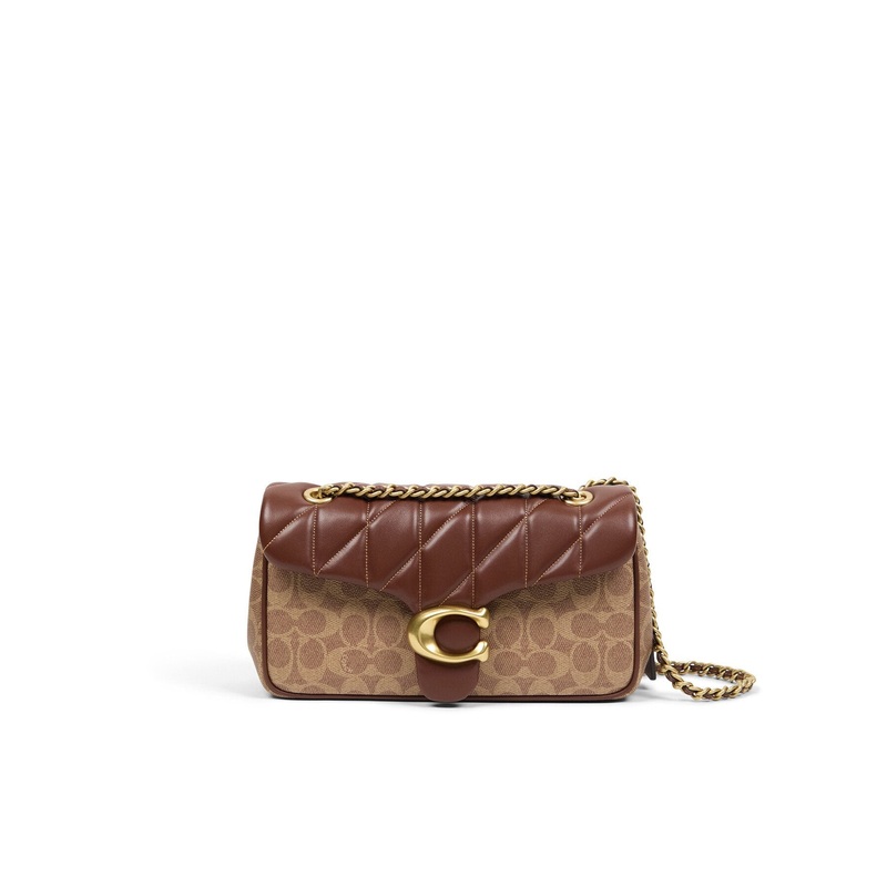 Quilted Signtuare Tabby Shoulder Bag 26 with Chain