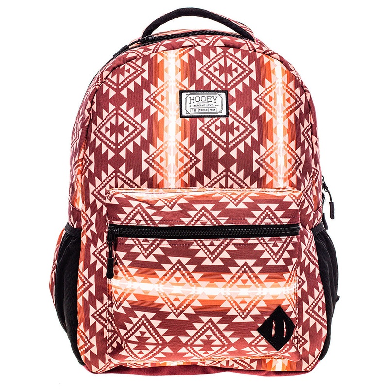 "Recess" Hooey Backpack Maroon/Aztec