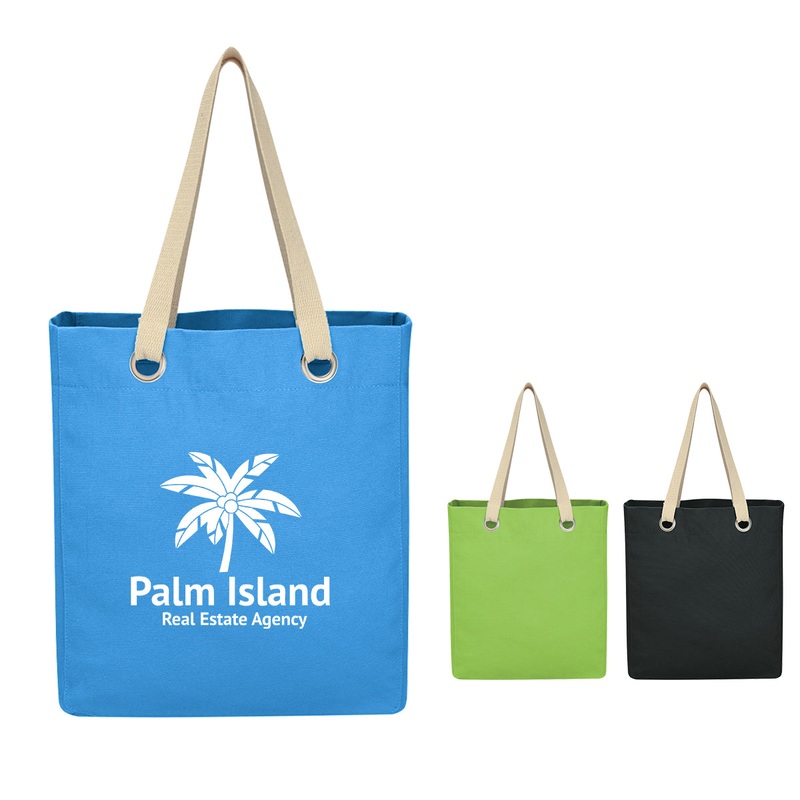 Vibrant Cotton Canvas Tote Bag