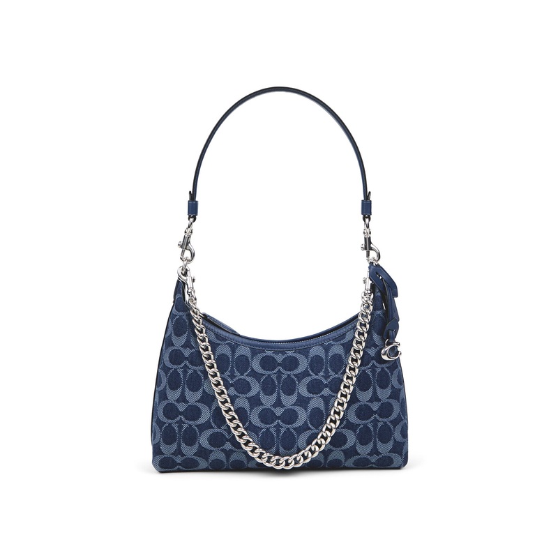 Washed Denim Signature Juliet Shoulder Bag 25