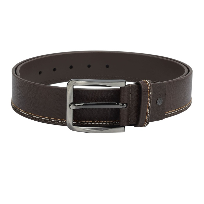 Casual Saffiano Leather Mens Belt