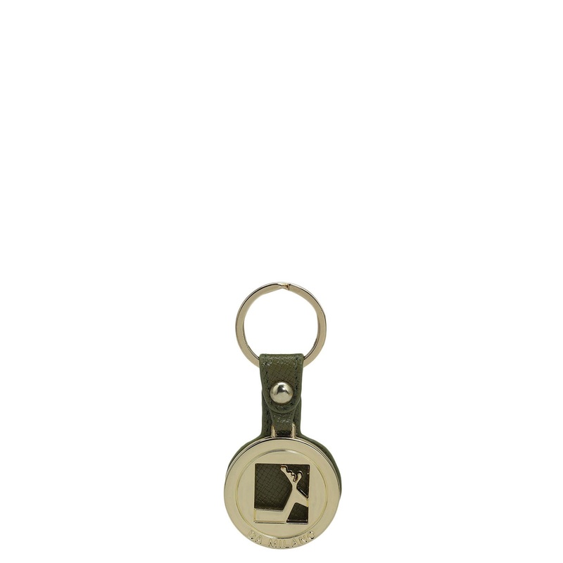Franzy Leather Key Chain - Olive