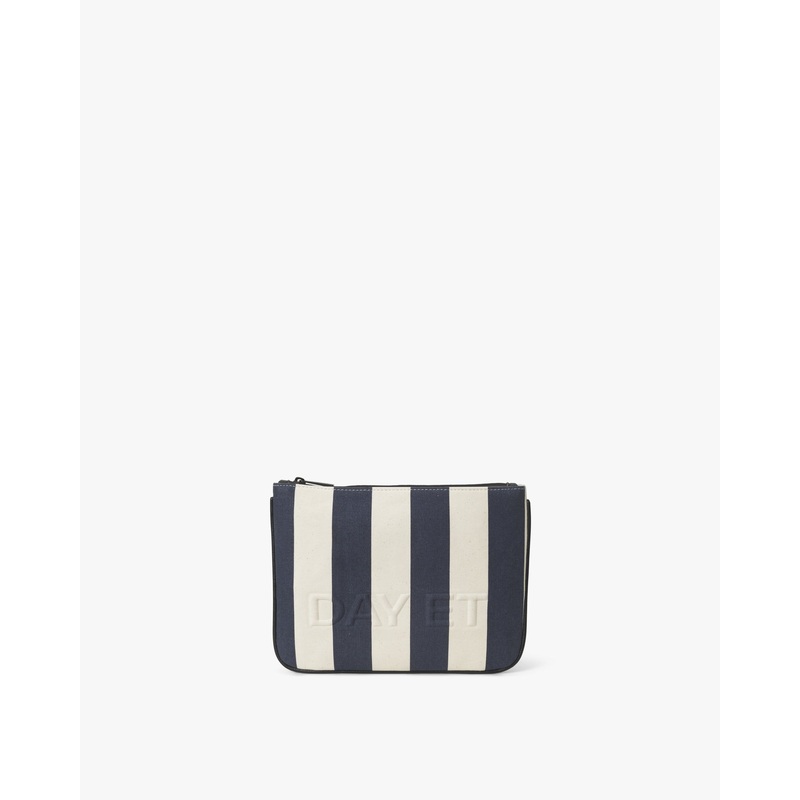 Medium Striped Travel Pouch