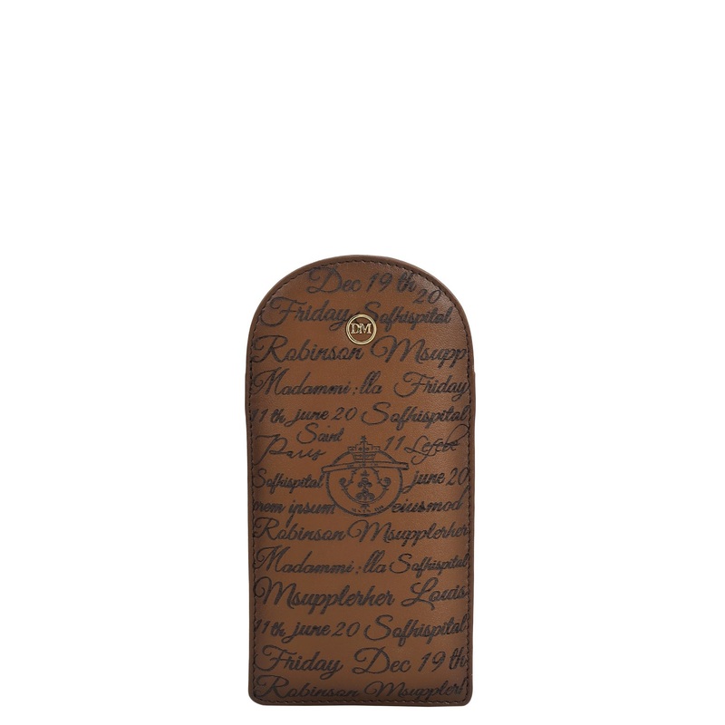 Signato Leather Spectacle Case - Cognac