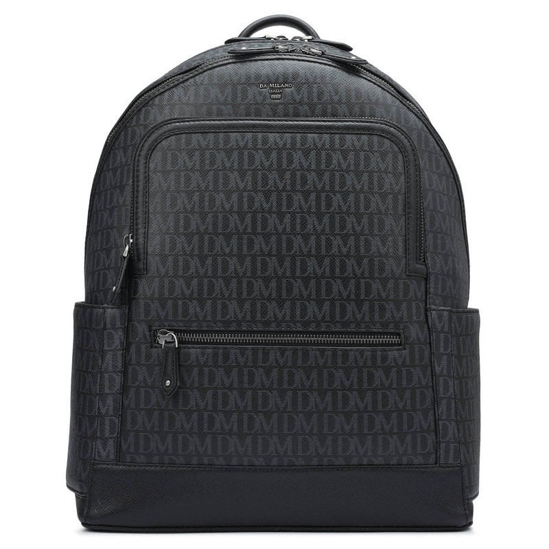 Signature Monogram Backpack  Black