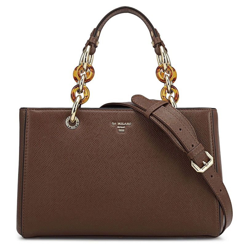 Small Franzy Leather Satchel - Date
