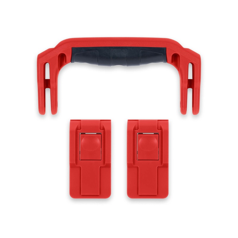 Pelican 1400 Replacement Handle & Push-Button Latches Set - Red