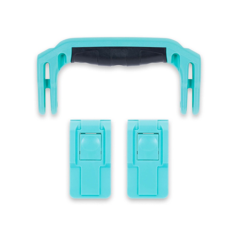 Pelican 1400 Replacement Handle & Push-Button Latches Set - Teal