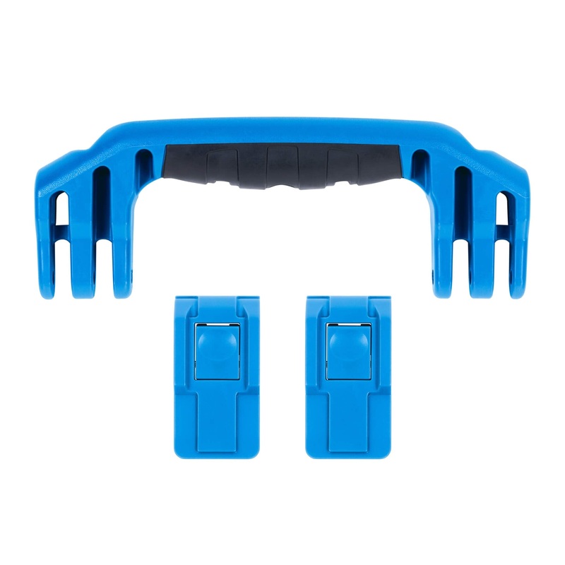 Pelican 1450 Replacement Handle & Latches, Blue (Set of 1 Handle, 2 Push-Button Latches)