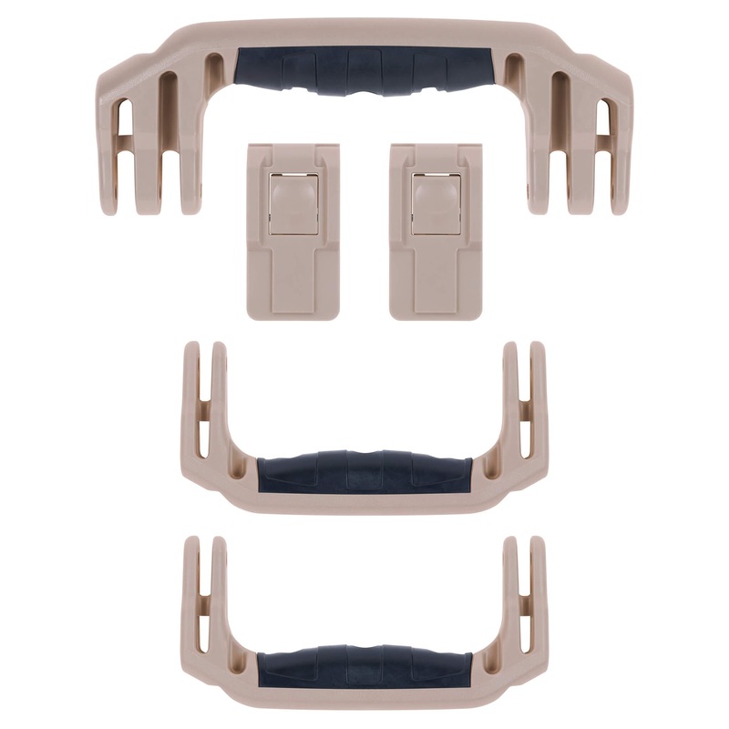 Pelican 1465 Air Replacement Handles & Latches, Desert Tan (Set of 3 Handles, 2 Latches)