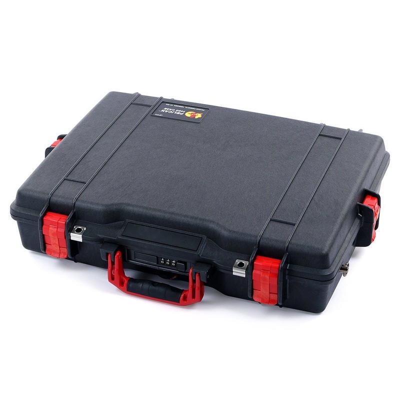 Pelican 1495 Case, Black with Red Handle & Latches