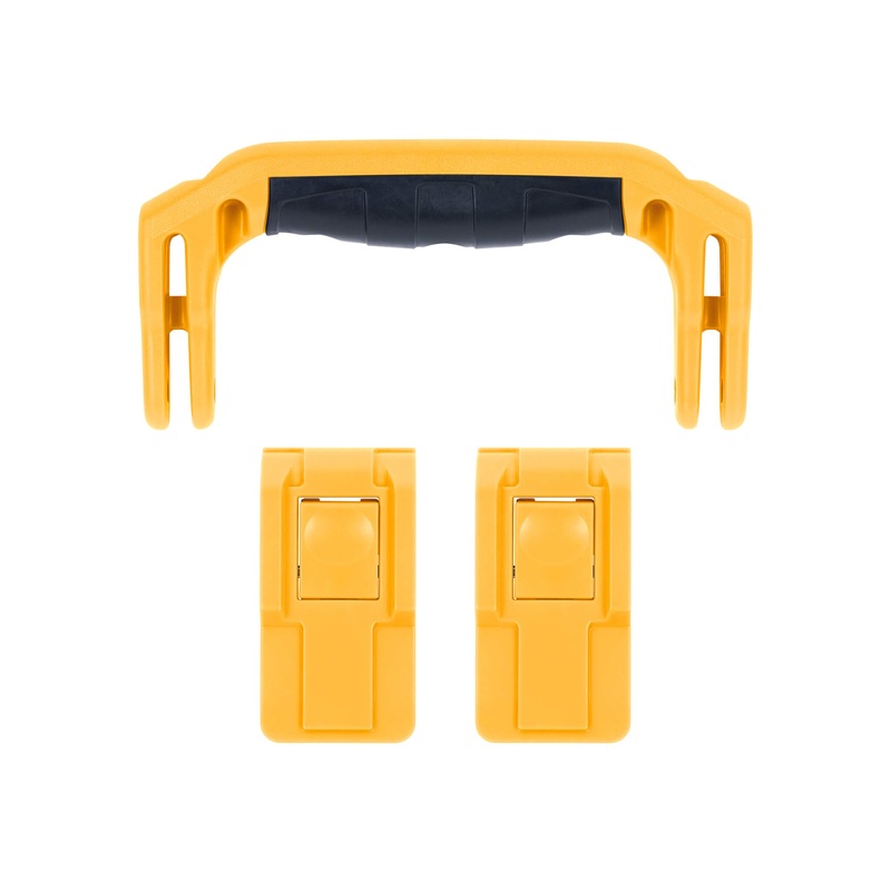 Pelican 1507 Air Replacement Handle & Latches, Yellow (Set of 1 Handle, 2 Latches)