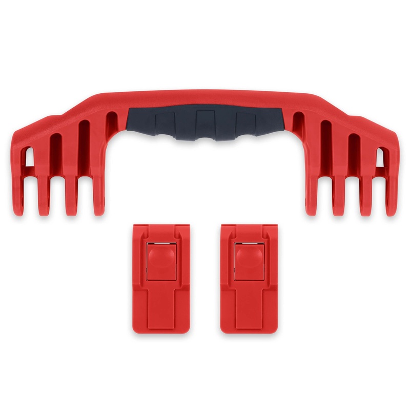 Pelican 1520 Replacement Handle & Latches, Red (Set of 1 Handle, 2 Push-Button Latches)