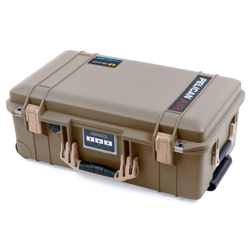 Pelican 1535 Air Case, Dark Desert Dirt with Desert Tan Handles & Latches
