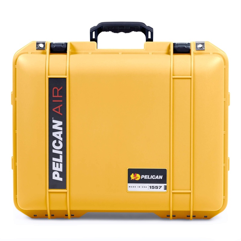 Pelican 1557 Air Case, Yellow with Black Handle & Latches