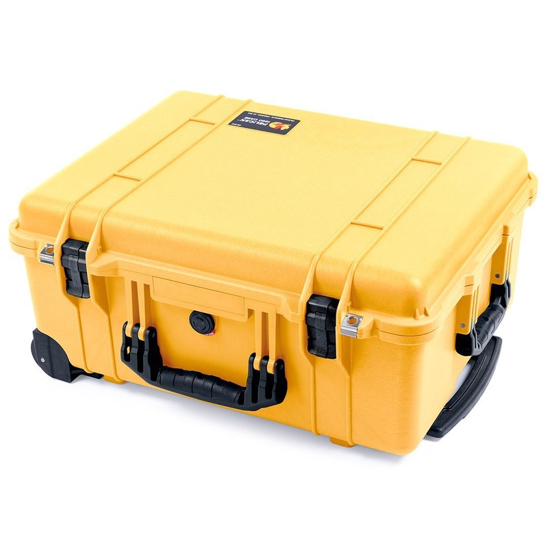 Pelican 1560 Case, Yellow with Black Handles & Latches