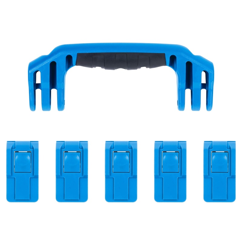 Pelican 1605 Air Replacement Handle & Latches, Blue (Set of 1 Handle, 5 Latches)